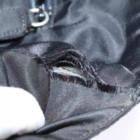 PRADA Hand Bag Nylon Black Auth ep4308 - Picture 10 of 16
